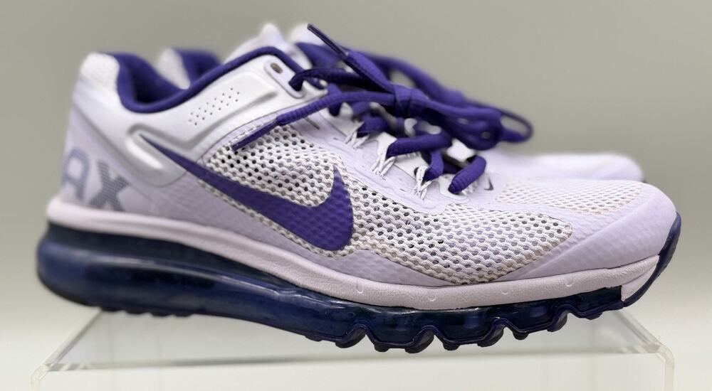 Nike Air Max 2013 Purple Venom Women's Mesh Running Shoes US Size 7.5